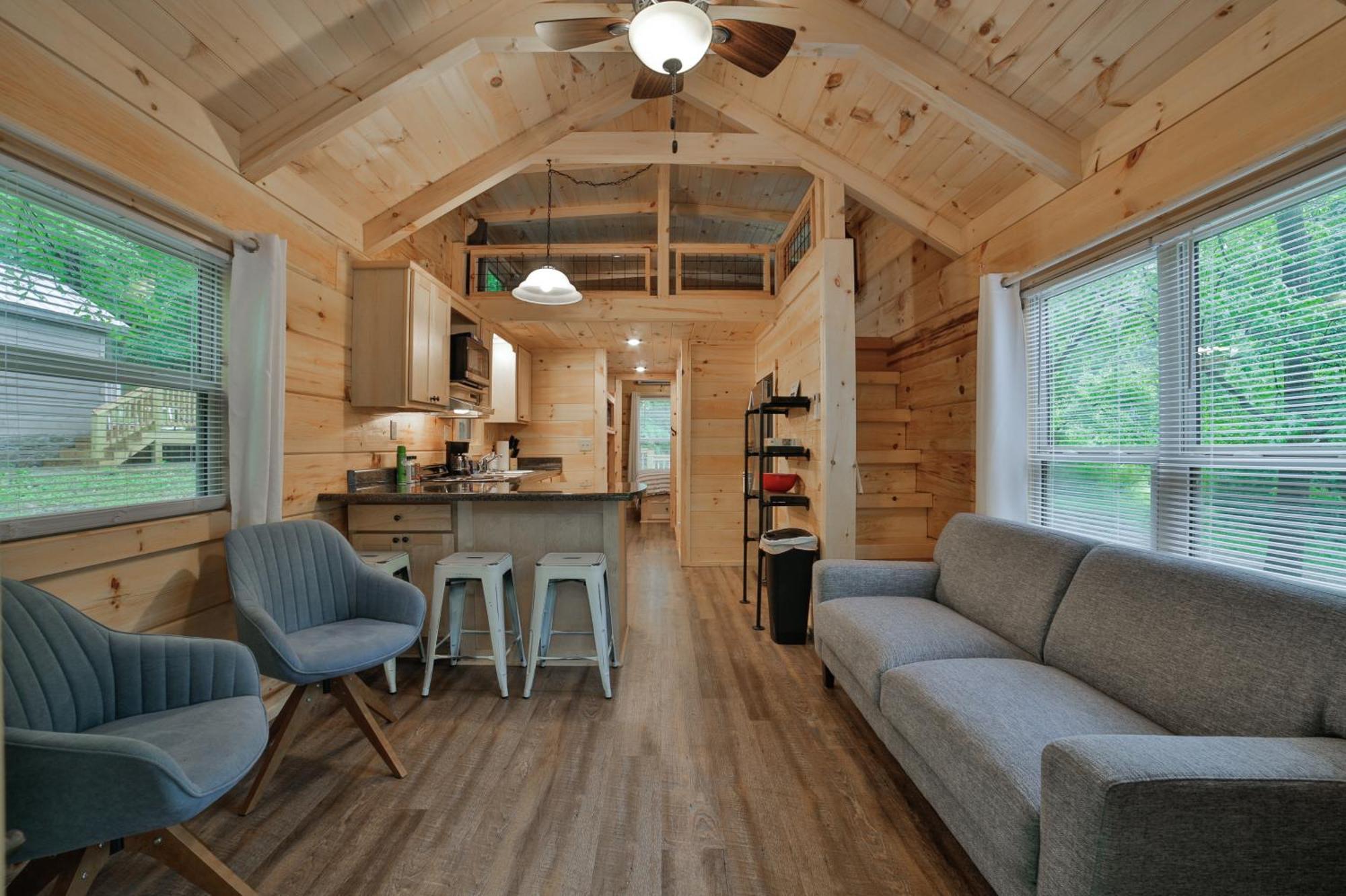 Lena Cabin Wooded Tiny Cabin - Hot Tub Чатануга Екстериор снимка